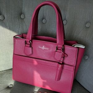 Raspberry Cole Haan Berkeley Satchel Shoulder Bag